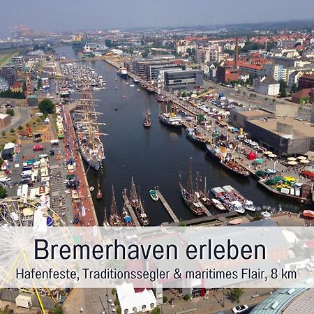 "Lilie" In Geestland-Langen, Ideal Fuer Familien & Homeoffice - Wlan & Parkplatz - 3 Zimmer, Balkon - Nahe Bremerhaven Bagian luar foto
